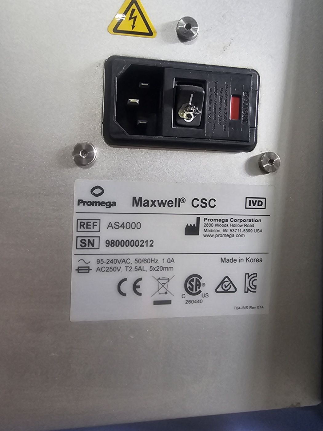 Maxwelle CSC Instruments (AS4000)